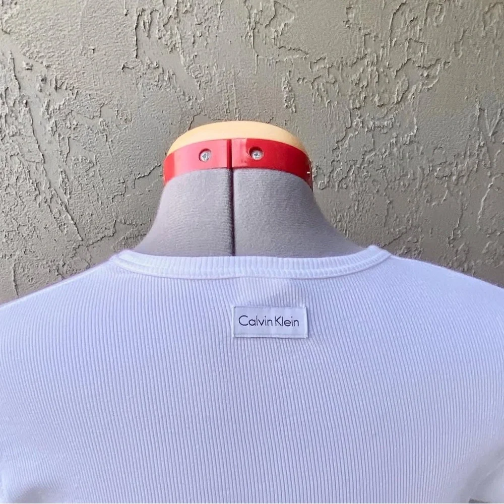 Calvin Klein Ribbed Tee - Picture 2 of 2